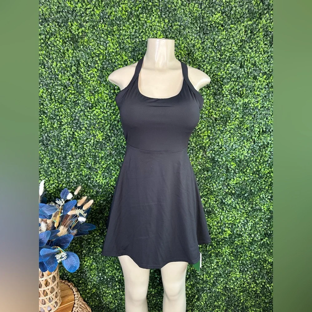 Nwt HALARA black Flare Dance Active Dress-Longer Length-Easy Peezy Edition‎